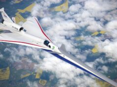 A uma velocidade de 1.010 km/h, o avião supersônico X-59 da NASA atingiu a barreira do som a uma altura de 13 quilômetros.