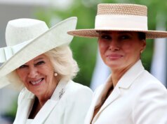 Aqui Camilla e Melania Trump parecem um só coração e uma só alma