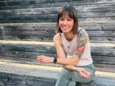 Christina Sturmer estava grávida durante as filmagens de “Side by Side”.