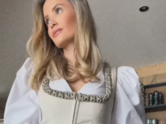 Davina Geiss posa no modo wow dirndl – os fãs estão se perguntando sobre o arco
