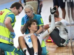 Detritos perfuraram sua coxa: o piloto Moritz Mauss (18 anos) falou após o acidente