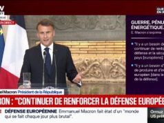 Emmanuel Macron: “O que os americanos pedem, às vezes gentilmente, às vezes menos gentilmente, aos europeus é que cuidem da sua segurança.”