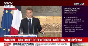 Emmanuel Macron: “O que os americanos pedem, às vezes gentilmente, às vezes menos gentilmente, aos europeus é que cuidem da sua segurança.”