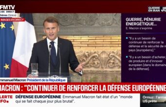 Emmanuel Macron: “O que os americanos pedem, às vezes gentilmente, às vezes menos gentilmente, aos europeus é que cuidem da sua segurança.”