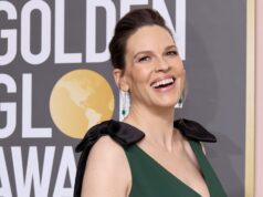 Hilary Swank tem gostado da maternidade ultimamente