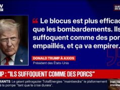 Irã: ‘Eles estão sufocando como porcos empalhados’, diz Donald Trump