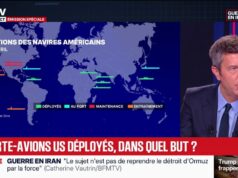 Irã: detalhes das posições de três porta-aviões americanos