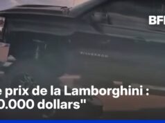Nos EUA, uma caminhonete bateu acidentalmente em um Lamborghini
