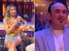 Para o “Show de Giovanni Zarrella”: o pai de Anna-Carina Woitschack veio se apresentar.