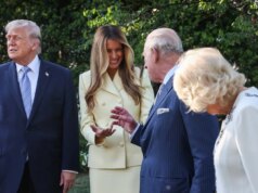 Rei Charles fez Melania Trump rir