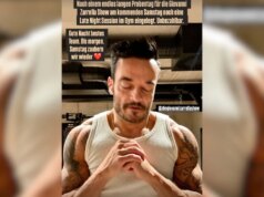 Músculos e tatuagens: Giovanni Zarrella surpreende com selfie de treino