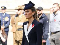 Serviço memorial para soldados: Princesa Kate sem William