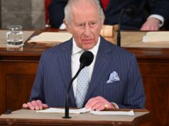 “Tais atos nunca terão sucesso”: o rei Carlos III condena a violência política perante o Congresso dos EUA