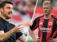 Um processo incrível se desenrola – escândalo de Riera devido à estrela do Eintracht, Burkhardt!