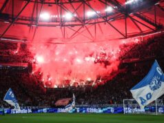 A ascensão do Schalke é ofuscada: torcedores do Fortuna jogam fogos de artifício: jogador de 31 anos gravemente ferido