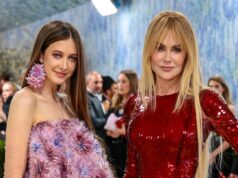 A filha de Nicole Kidman no domingo dá uma espiada na criação do vestido Met Gala