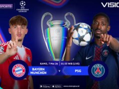 A que horas é Bayern x PSG? Aqui está a programação e o link de streaming da Liga dos Campeões de 2026 no VISION +