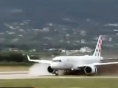 ASSISTA: Avião da Croatia Airlines derrapa na pista