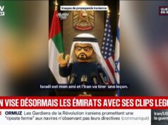 Agora o Irão está a voltar a sua atenção para os Emirados Árabes Unidos ao transmitir os seus vídeos Lego.