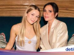 Aos 14 anos, Harper Beckham trabalhou em produtos de cuidados para peles com tendência a acne.