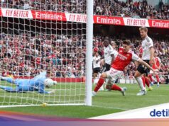Arsenal venceu o Fulham por 3 a 0 no primeiro tempo
