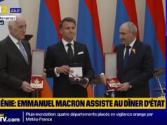 “As relações nunca estiveram neste nível”: Emmanuel Macron recebeu a Ordem da Glória na Arménia