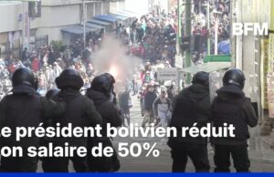 Bolívia: Enfrentando confrontos violentos entre manifestantes, presidente anuncia corte de 50% nos salários