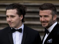 Brooklyn ignorou o pato no aniversário de David Beckham
