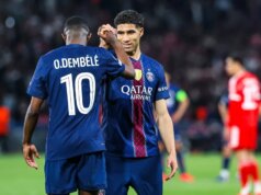 Campeões: antes da final contra o Arsenal, Dembélé e Hakimi voltaram a treinar com o PSG