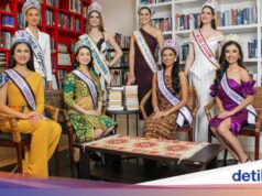 Charme da campeã Miss Indonésia 2026 e 4 rainhas mundiais da beleza em Jacarta