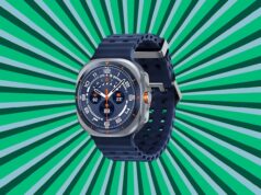 Conforme mostrado no anúncio, o relógio Galaxy Watch Ultra da Samsung não estará em estoque por muito tempo