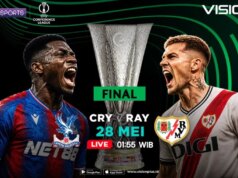Crystal Palace x Rayo Vallecano na final, assistir streaming por VISION +