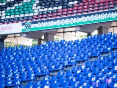 Hannover 96 está oferecendo assentos para torcedores fabricados pela Heinz da Heiden Arena