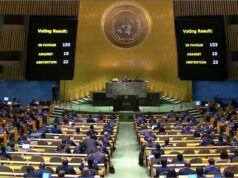 Índia vota a favor da Palestina nas Nações Unidas
