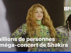 Mega show de Shakira incendeia praia de Copacabana