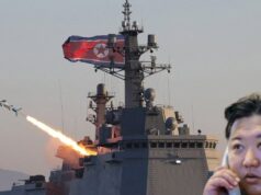 Peso 5.000 toneladas, comprimento 145 metros, mais de 100 mísseis, tecnologia anti-interferência. E a velocidade mais rápida… O ‘monstro’ nuclear de Kim Jong entra no mar