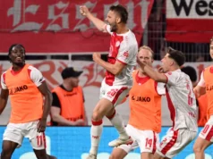 RWE vence a primeira mão do rebaixamento – esta cobrança de falta faz de Essen um sonho!