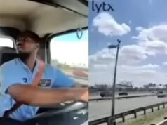 Um avião bate em um caminhão ao pousar no aeroporto de Newark, um vídeo arrepiante da câmera mostra o motorista cantando segundos antes.