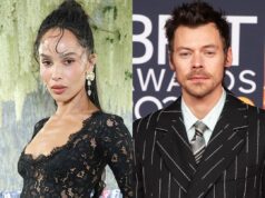 Zoë Kravitz apoiou Harry Styles na noite de abertura da turnê