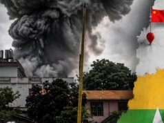 3 km da fronteira chinesa….o que aconteceu em Mianmar? Após a explosão, cinquenta e cinco corpos foram espalhados e 100 casas também foram destruídas.