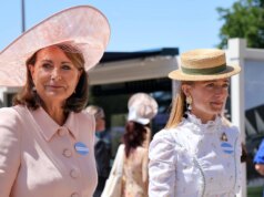 A mãe da princesa Kate usou o mesmo vestido que usou no casamento de Pippa no Royal Ascot