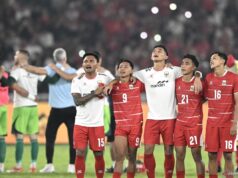 A seleção da Indonésia subiu quatro posições, ficando em 118º lugar no ranking da FIFA.