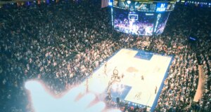 A vibração dentro do Madison Square Garden durante o jogo 3 do Knicks-Spurs