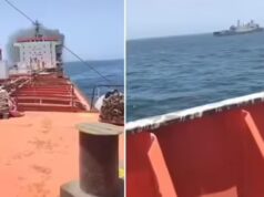 Avião de guerra dos EUA abatido e incapacita petroleiro perto de Omã; Uma tripulação de 24 índios foi evacuada.