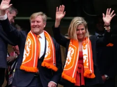 Jogo da Copa do Mundo: Willem-Alexander e Máxima na Holanda contra a Suécia