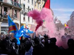 Milhares de manifestantes marcham em Genebra contra o G7 antes da cimeira em França