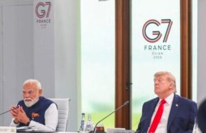 Modi e Trump reuniram-se após 16 meses na cimeira do G7 com calorosas saudações.