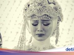 Noiva viral em Bandung se casa sem tutor, a causa deixa você emocionado