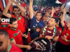 Os torcedores do Marrocos recebem com entusiasmo o duelo contra a Escócia na Copa do Mundo