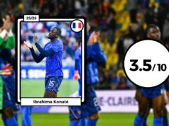 Pontuação do Blues contra a Costa do Marfim: Konaté completamente perdido, Cherki determinado e ativo, Mbappé silencioso